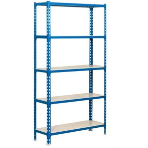 Scaffale resistente Simonrack - 5 piani - Blu/Bianco - 110x40x200 cm Scaffale resistente Simonrack - 5 piani - Blu/Bianco - 110x40x200 cm