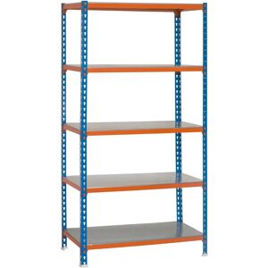 Soppalco in metallo Simonrack 5 ripiani Blu/Arancio/Galvanizzato Soppalco in metallo Simonrack 5 ripiani Blu/Arancio/Galvanizzato