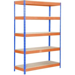 Simonrack Metallregal 1200x450x2000mm Blau/Orange - Schwerlastregal Simonrack Metallregal 1200x450x2000mm Blau/Orange - Schwerlastregal