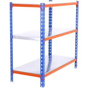 Estantería Azul/Naranja/Galvanizada SimonRack - 3 Estantes Ajustables Estantería Azul/Naranja/Galvanizada SimonRack - 3 Estantes Ajustables