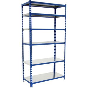 Étagère métallique Simonrack Mini - 6/400 Bleu/Galva - Étagère - Publicité Étagère métallique Simonrack Mini - 6/400 Bleu/Galva - Étagère - Publicité