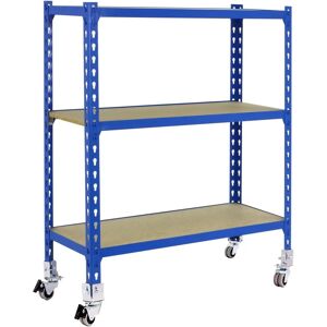 Scaffale metallico SimonRack - 3 mensole in legno - 75kg capacità Scaffale metallico SimonRack - 3 mensole in legno - 75kg capacità