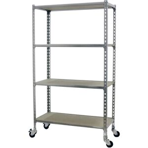 Scaffale metallico zincato Maderclick - 4/300 1500 Scaffale metallico zincato Maderclick - 4/300 1500