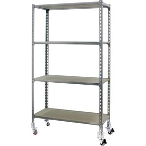 Maderclick Mobile Plus 4/300 1500 Galva/madera Estantería metálica - Estantería Maderclick Mobile Plus 4/300 1500 Galva/madera Estantería metálica - Estantería