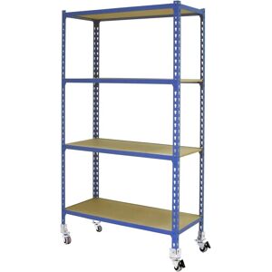 Maderclick Móvil 4/400 1500 Azul/Madera - Estantería Metálica Maderclick Móvil 4/400 1500 Azul/Madera - Estantería Metálica