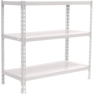 Estantería Metálica Blanca SimonRack - 3 Repisas Ajustables Estantería Metálica Blanca SimonRack - 3 Repisas Ajustables