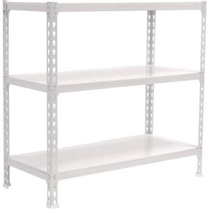 Scaffale Metallico Bianco SimonRack - 900x1100x300 mm - 3 Ripiani - 200 kg Scaffale Metallico Bianco SimonRack - 900x1100x300 mm - 3 Ripiani - 200 kg