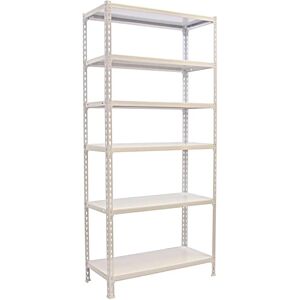Estantería metálica Simonrack - 6/500 - Blanco/Blanco - Fácil montaje Estantería metálica Simonrack - 6/500 - Blanco/Blanco - Fácil montaje