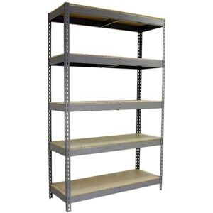 Scaffale metallico Simon Rack - 1804-5 Grigio/Madera - Capienza elevata Scaffale metallico Simon Rack - 1804-5 Grigio/Madera - Capienza elevata
