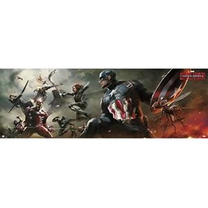 Póster de Puerta Marvel Capitán América Guerra Civil 158x53cm Póster de Puerta Marvel Capitán América Guerra Civil 158x53cm