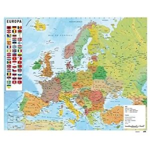 Grupo Erik Karta över Europa - Dekorativ 50x40cm Grupo Erik Karta över Europa - Dekorativ 50x40cm