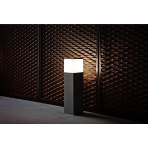 Leds-C4 Cubik E27 Outdoor Bollard Light - IP54, Grey Leds-C4 Cubik E27 Outdoor Bollard Light - IP54, Grey