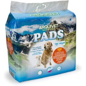 Arquivet Dog Pads Pack - 60x60cm Absorbent for Puppies & Adults Arquivet Dog Pads Pack - 60x60cm Absorbent for Puppies & Adults