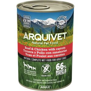 Hondenvoer voor volwassenen - Rund & Kip met wortels & zalmolie - 400g Hondenvoer voor volwassenen - Rund & Kip met wortels & zalmolie - 400g