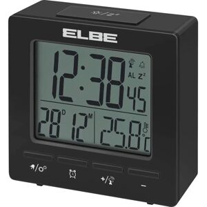 Reloj despertador de viaje ELBE con temperatura y doble alarma Reloj despertador de viaje ELBE con temperatura y doble alarma