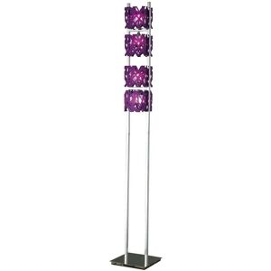 Inspired Lighting Tokio Floor Lamp - Violet/Polished Chrome - 4 Light G9 Inspired Lighting Tokio Floor Lamp - Violet/Polished Chrome - 4 Light G9