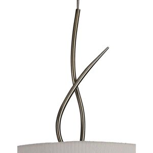 Inspired Lighting Mara Pendant 4 Light E27 Round - Antique Brass - Ivory White Shade Inspired Lighting Mara Pendant 4 Light E27 Round - Antique Brass - Ivory White Shade