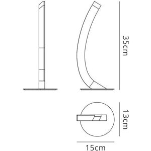 Inspired Lighting Inspired Mantra - Table Lamp Right 5W LED 3000K Inspired Lighting Inspired Mantra - Table Lamp Right 5W LED 3000K