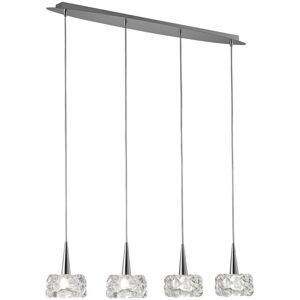 Inspired Lighting Inspired Mantra - O2 Ceiling Pendant 4 Light G9 Line - Polished Chrome Inspired Lighting Inspired Mantra - O2 Ceiling Pendant 4 Light G9 Line - Polished Chrome