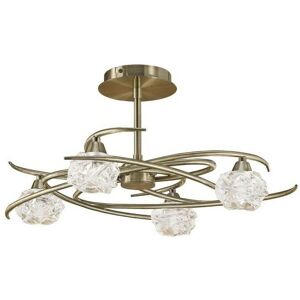 Inspired Lighting Maremagnum Semi Flush Ceiling 4 Light G9 - Ceiling Light Fixture Inspired Lighting Maremagnum Semi Flush Ceiling 4 Light G9 - Ceiling Light Fixture