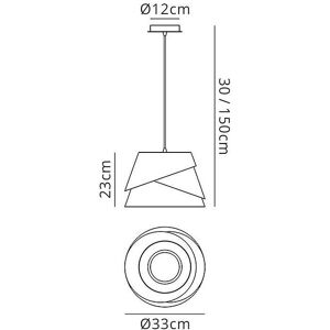 Inspired Lighting Alboran Dome Ceiling Pendant White - Pendant Light Inspired Lighting Alboran Dome Ceiling Pendant White - Pendant Light