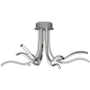 Inspired Lighting - Corinto - Semi Flush Ceiling Light - 90cm - Silver Chrome Inspired Lighting - Corinto - Semi Flush Ceiling Light - 90cm - Silver Chrome