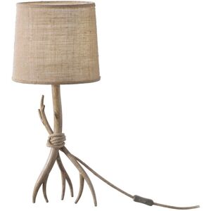 Inspired Lighting Inspired Mantra - Sabina - Table Lamp - 57cm - Imitation Wood - Linen Shade Inspired Lighting Inspired Mantra - Sabina - Table Lamp - 57cm - Imitation Wood - Linen Shade