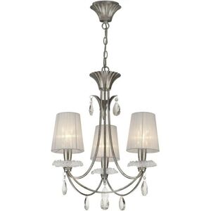 Inspired Lighting Sophie Ceiling Pendant - Silver - 63cm - E14 Inspired Lighting Sophie Ceiling Pendant - Silver - 63cm - E14