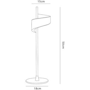 Inspired Lighting Tsunami 1 Light Table Lamp - Modern, 6W LED, Sand White Inspired Lighting Tsunami 1 Light Table Lamp - Modern, 6W LED, Sand White