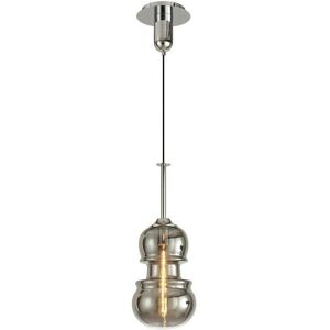 Inspired Lighting Sonata Ceiling Pendant - 22cm, Polished Chrome & Graphite Inspired Lighting Sonata Ceiling Pendant - 22cm, Polished Chrome & Graphite