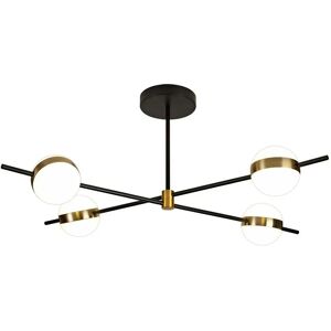 Inspired Lighting Cuba Ceiling 4 Light - LED, Gold/Black Inspired Lighting Cuba Ceiling 4 Light - LED, Gold/Black