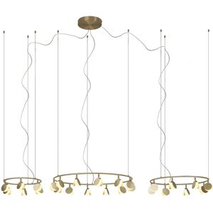 Inspired Lighting Shell 12+8+4 Pendant - Round LED 120W 3000K Gold Inspired Lighting Shell 12+8+4 Pendant - Round LED 120W 3000K Gold