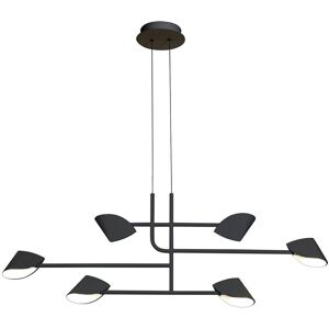 Inspired Lighting Capuccina 6 Light Pendant - LED 45W Black Inspired Lighting Capuccina 6 Light Pendant - LED 45W Black
