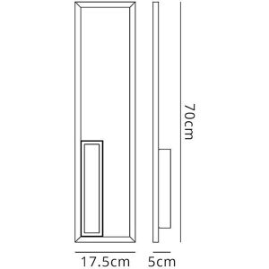 Inspired Lighting Mantra Boutique Rectangle Wall Lamp - White - Wall Lamp Inspired Lighting Mantra Boutique Rectangle Wall Lamp - White - Wall Lamp