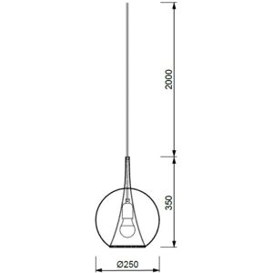 Inspired Lighting Elsa Pendant - E27, Bronze Glass, 1 Light, Modern Inspired Lighting Elsa Pendant - E27, Bronze Glass, 1 Light, Modern