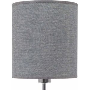 Fabrilamp Axel Lampada da Tavolo in Metallo e Tessile - Argento Fabrilamp Axel Lampada da Tavolo in Metallo e Tessile - Argento