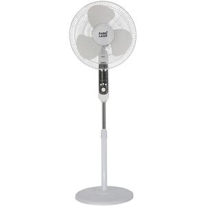 Ventilateur Blanc FABRILAMP avec Télécommande - 3 Vitesses, 43cm Ventilateur Blanc FABRILAMP avec Télécommande - 3 Vitesses, 43cm