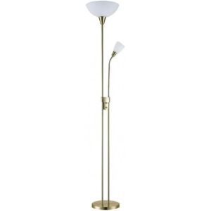 Fabrilamp Deneb Lampada da Terra in Pelle - 2 Lampadine, E27/E14, 180x30x30 cm Fabrilamp Deneb Lampada da Terra in Pelle - 2 Lampadine, E27/E14, 180x30x30 cm