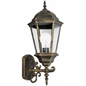 Fabrilamp - Applique Esterno - Alluminio, Nero/Oro, 54x25x27cm Fabrilamp - Applique Esterno - Alluminio, Nero/Oro, 54x25x27cm