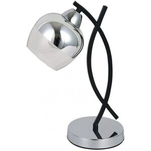 Lampada da tavolo Denali - E27, Moderna, Cromo/Nero Lampada da tavolo Denali - E27, Moderna, Cromo/Nero