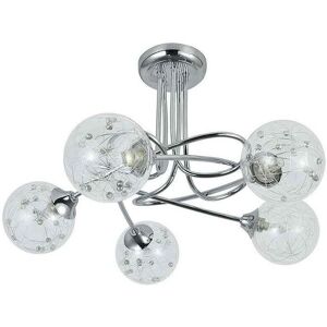 Fabrilamp Rio de Janeiro Cromo Lampadario 5 Luci - Illuminazione Fabrilamp Rio de Janeiro Cromo Lampadario 5 Luci - Illuminazione