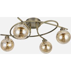 Fabrilamp 154484014 Illuminazione a Soffitto - Tulipani in Vetro e Metallo Fabrilamp 154484014 Illuminazione a Soffitto - Tulipani in Vetro e Metallo