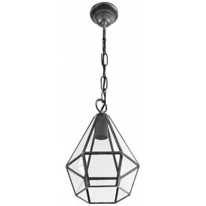 Fabrilamp Ecija Lampadario a Sospensione - E27, Metallo & Cristallo, Argento Fabrilamp Ecija Lampadario a Sospensione - E27, Metallo & Cristallo, Argento