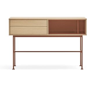 Teulat Yoko - Console 2 tiroirs - Rouge brique - Mobilier en bois - Publicité Teulat Yoko - Console 2 tiroirs - Rouge brique - Mobilier en bois - Publicité