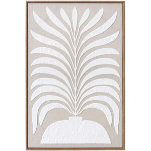Herdasa Arte en lienzo de lino blanco 72x52cm - Cuadro enmarcado Herdasa Arte en lienzo de lino blanco 72x52cm - Cuadro enmarcado