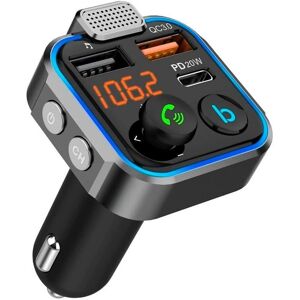 NK Bluetooth FM-sändare - Bilradio, USB-C, M/L NK Bluetooth FM-sändare - Bilradio, USB-C, M/L