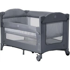 Cuna de viaje Asalvo Gris - Desde nacimiento hasta 15kg, Plegado compacto, Resistente al agua, Laterales de malla, Incluye bolsa, Altura ajustable, Bloqueo seguro, Función co-sleeping Cuna de viaje Asalvo Gris - Desde nacimiento hasta 15kg, Plegado compacto, Resistente al agua, Laterales de malla, Incluye bolsa, Altura ajustable, Bloqueo seguro, Función co-sleeping