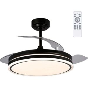 Ventilador de Techo Wonderlamp con Luz LED - Aspas Retráctiles, 72W, Negro Ventilador de Techo Wonderlamp con Luz LED - Aspas Retráctiles, 72W, Negro