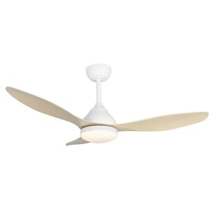 WONDERLAMP Ventilador de Techo Blanco+Madera 20W LED Dimmable WONDERLAMP Ventilador de Techo Blanco+Madera 20W LED Dimmable
