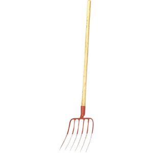 A Forged Tool 08180397 fourche de jardin - 4 dents, Manche en bois, Fourche en acier A Forged Tool 08180397 fourche de jardin - 4 dents, Manche en bois, Fourche en acier